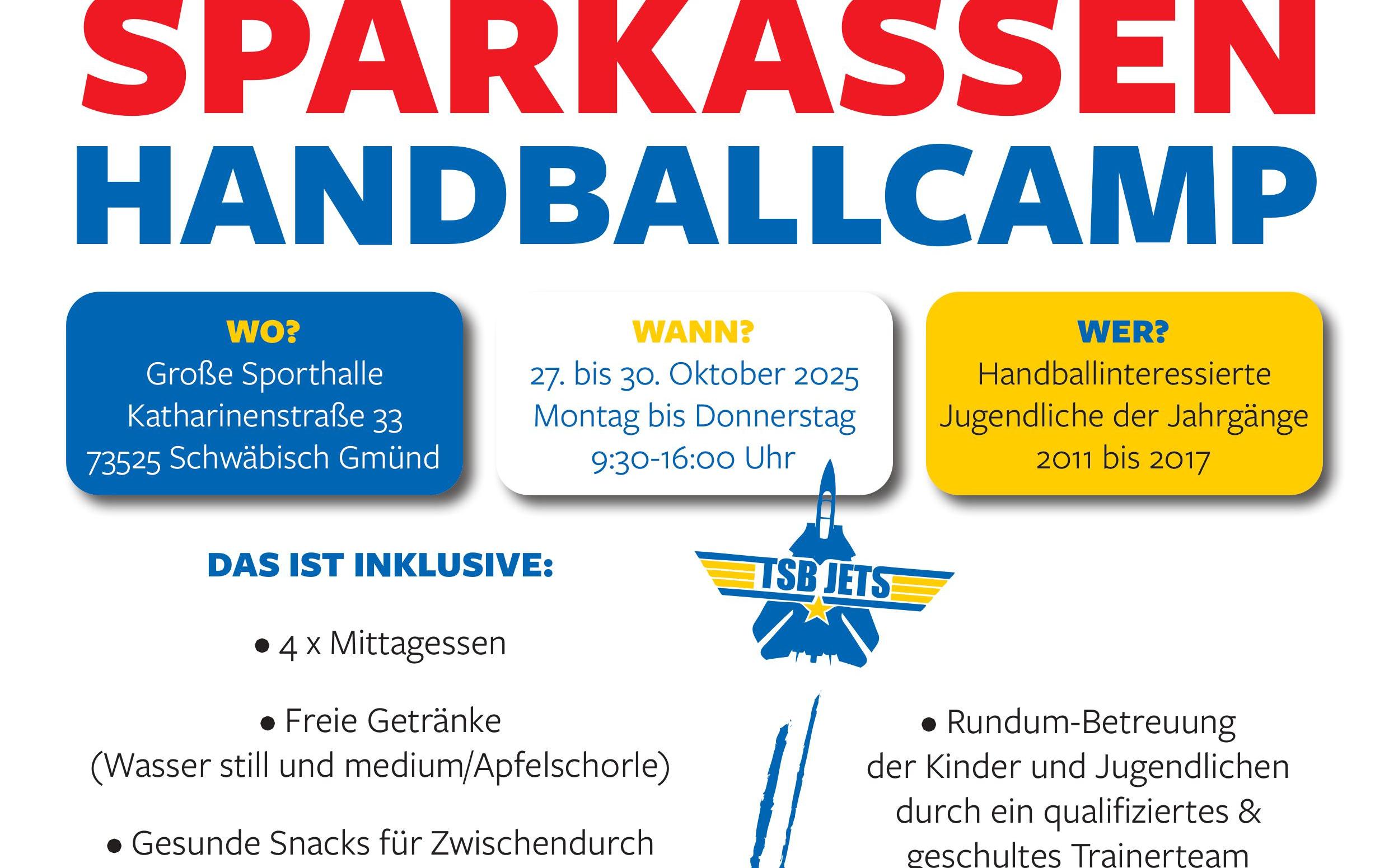 Sparkassen Handballcamp 2025 – Werde Teil von vier unvergesslichen Handballtagen!